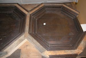 darb100 Decke mit achteckigen Kassetten, 16. Jahrhundert, 30 qm
